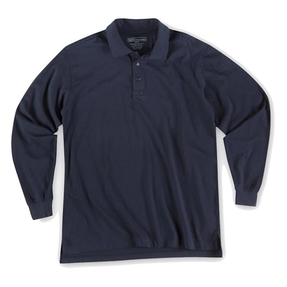 Men's 5.11 Long Sleeve Tactical Polos Navy