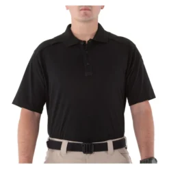 Men's First Tactical Cotton Short Sleeve Polo Black~1