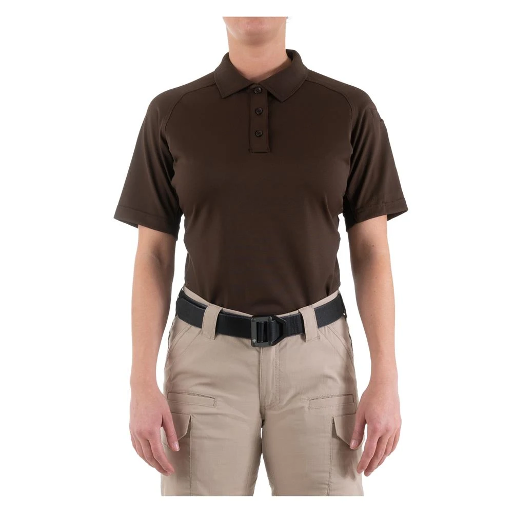 Women's First Tactical Performance Polo Brown~2