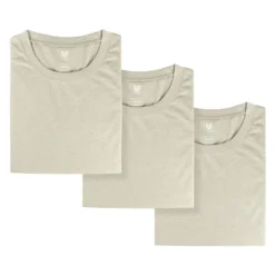 Men's Mission Made Crew Neck T-Shirts (3 Pack) Sand