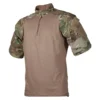 Men's TRU-SPEC Nylon / Cotton 1/4 Zip Short Sleeve Combat Shirt Coyote