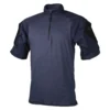 Men's TRU-SPEC Nylon / Cotton 1/4 Zip Short Sleeve Combat Shirt Navy