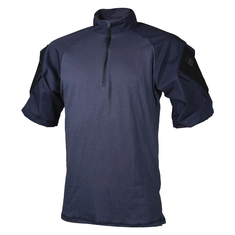 Men's TRU-SPEC Nylon / Cotton 1/4 Zip Short Sleeve Combat Shirt Navy