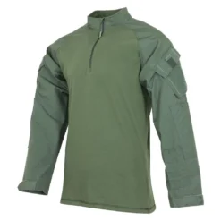 Men's TRU-SPEC Poly / Cotton 1/4 Zip Tactical Response Combat Shirt Drab