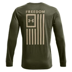 Men's Under Armour Freedom Flag Long Sleeve T-Shirt Green