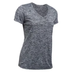 Women's Under Armour Tech Twist V-Neck T-Shirt Silver