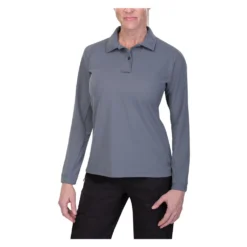 Women's Vertx Coldblack Long Sleeve Polo Gray