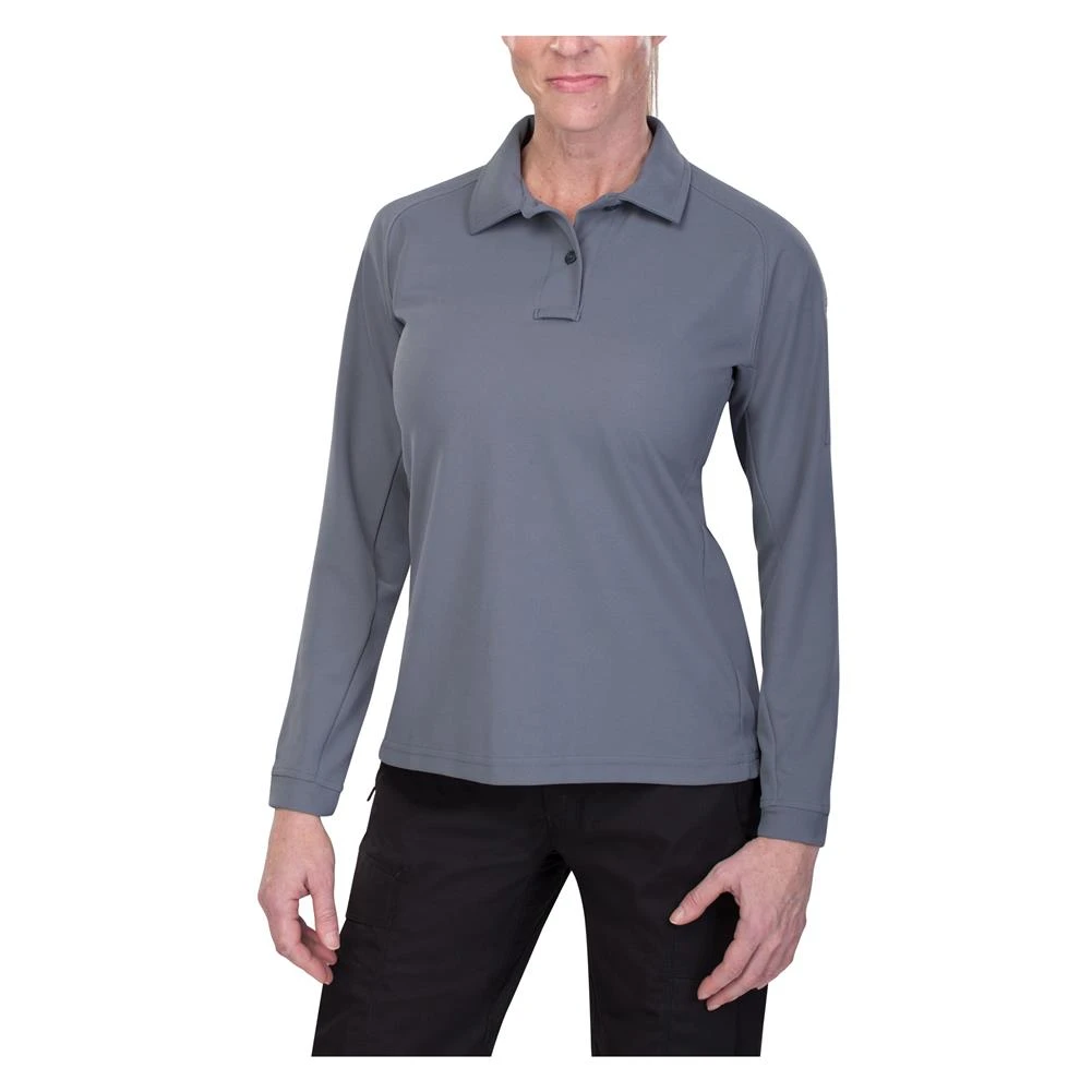 Women's Vertx Coldblack Long Sleeve Polo Gray