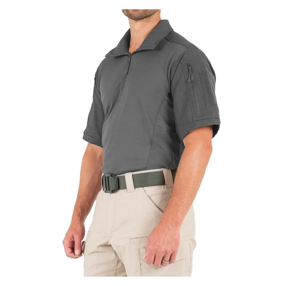 Men's First Tactical Defender Short Sleeve Shirt Gray - Image 2