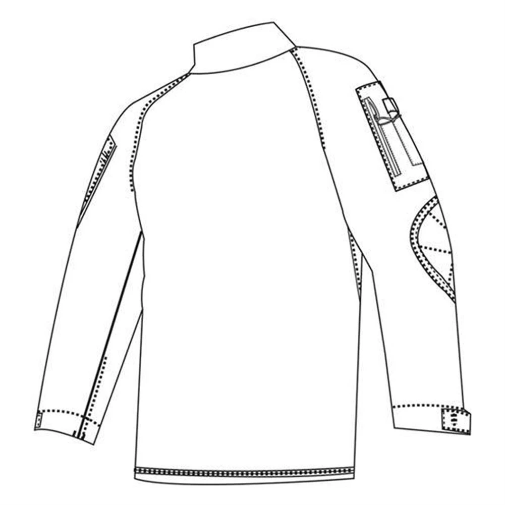 Men's TRU-SPEC Poly / Cotton Ripstop Combat Shirts Navy - Image 2