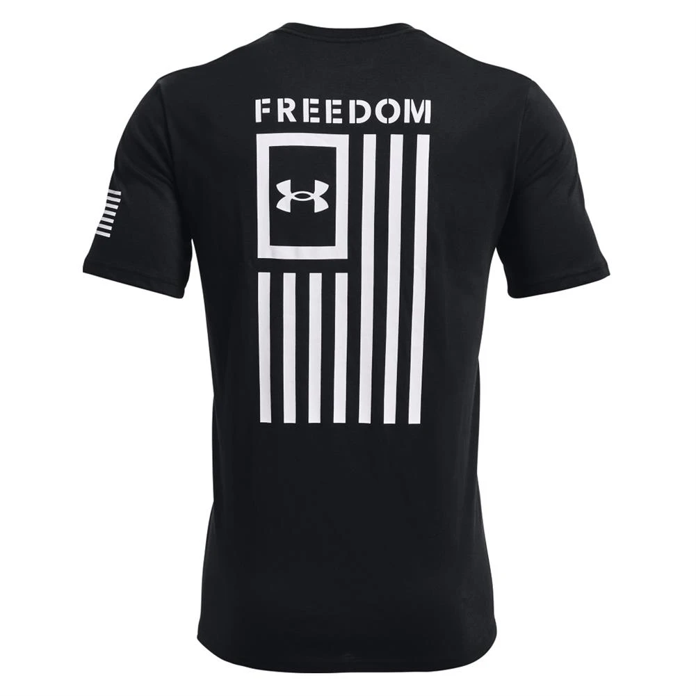 Men's Under Armour Freedom Flag T-Shirt Black - Image 2