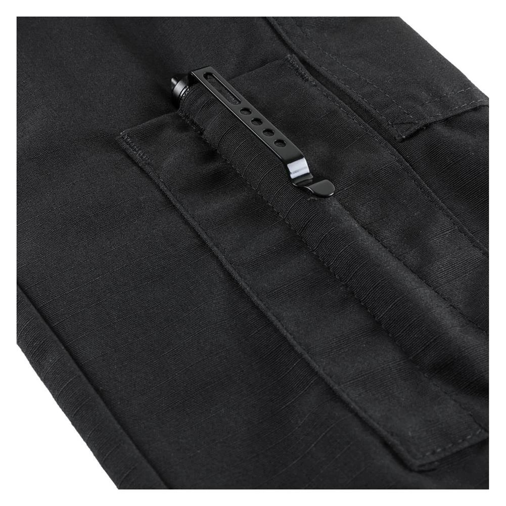 Men's TRU-SPEC Poly / Cotton 1/4 Zip Tactical Response Combat Shirt Black - Image 3