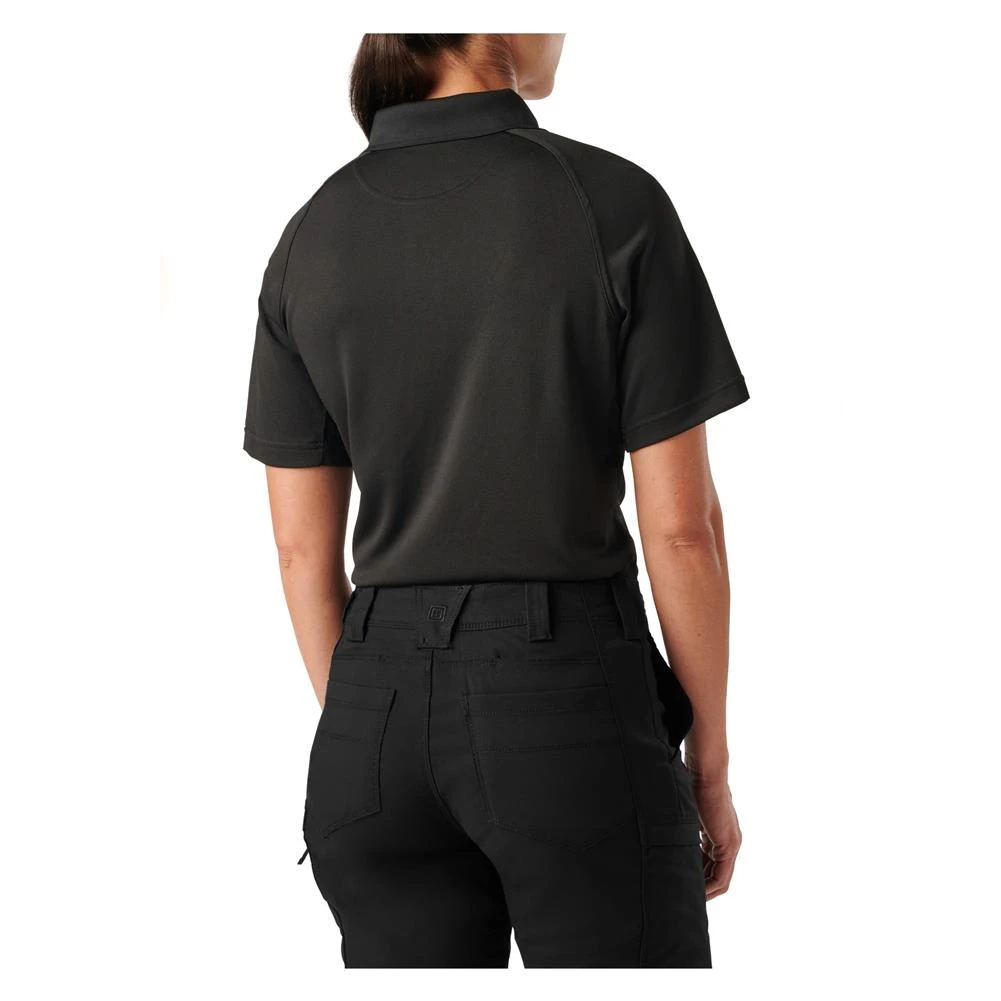 Women's 5.11 Short Sleeve Performance Polos Black - Image 4