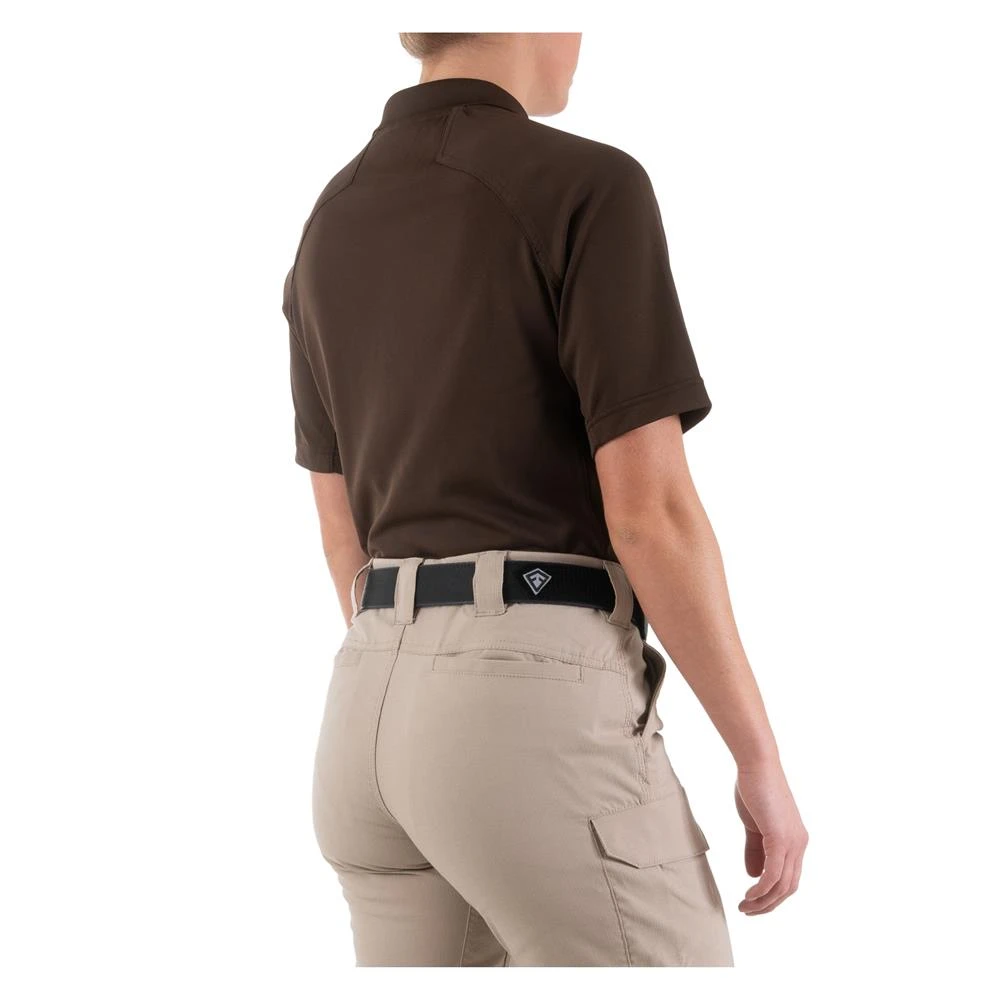 Women's First Tactical Performance Polo Brown~2 - Image 4