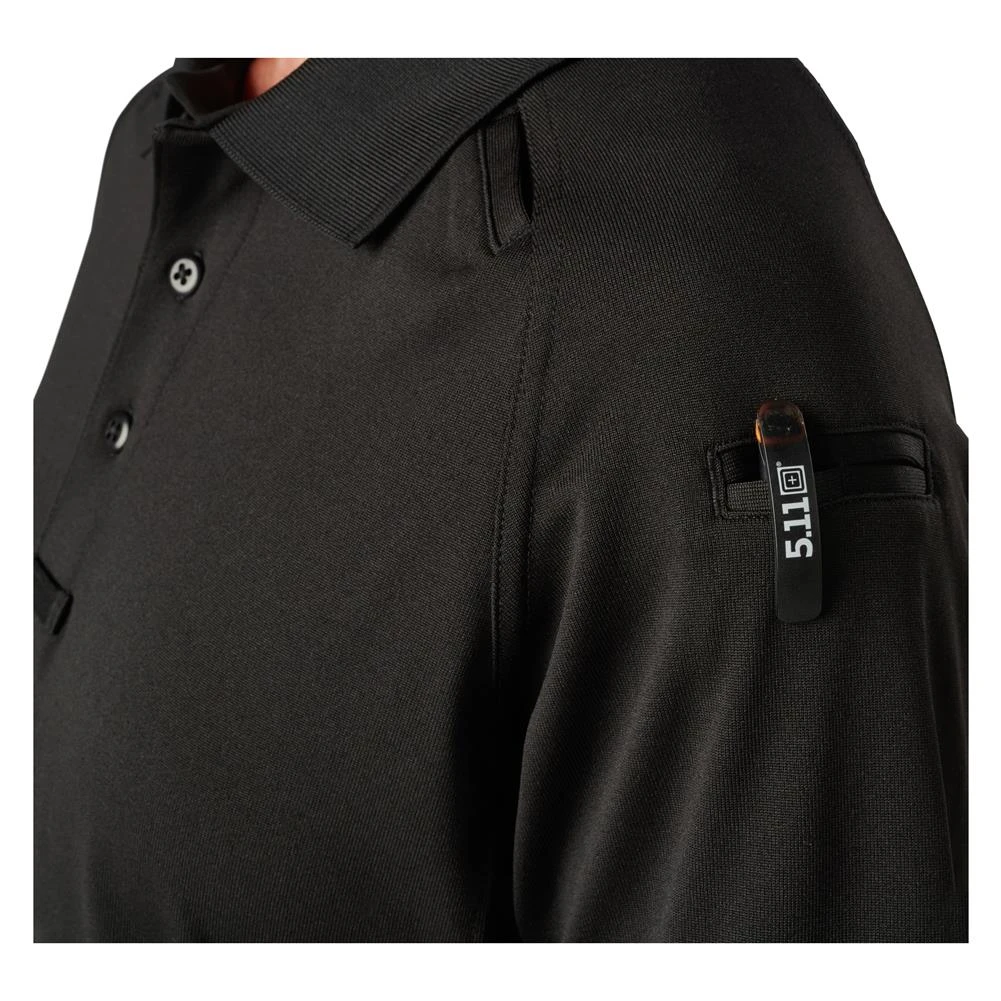 Women's 5.11 Short Sleeve Performance Polos Black - Image 5