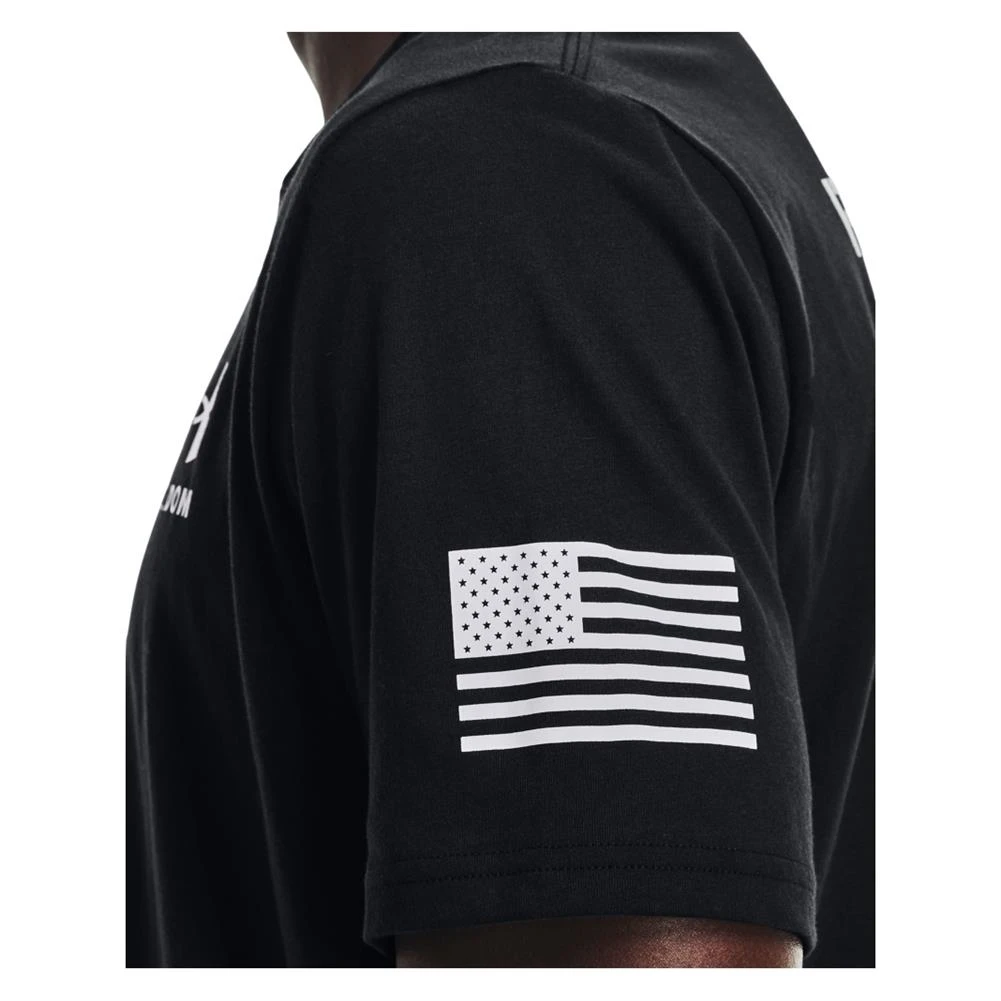 Men's Under Armour Freedom Flag T-Shirt Black - Image 6